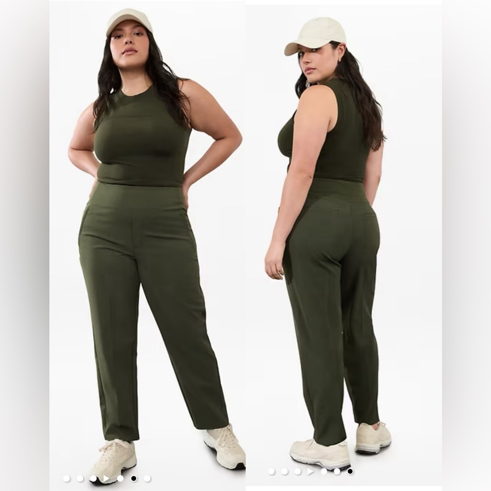 Athleta Forest Green Cropped Pants